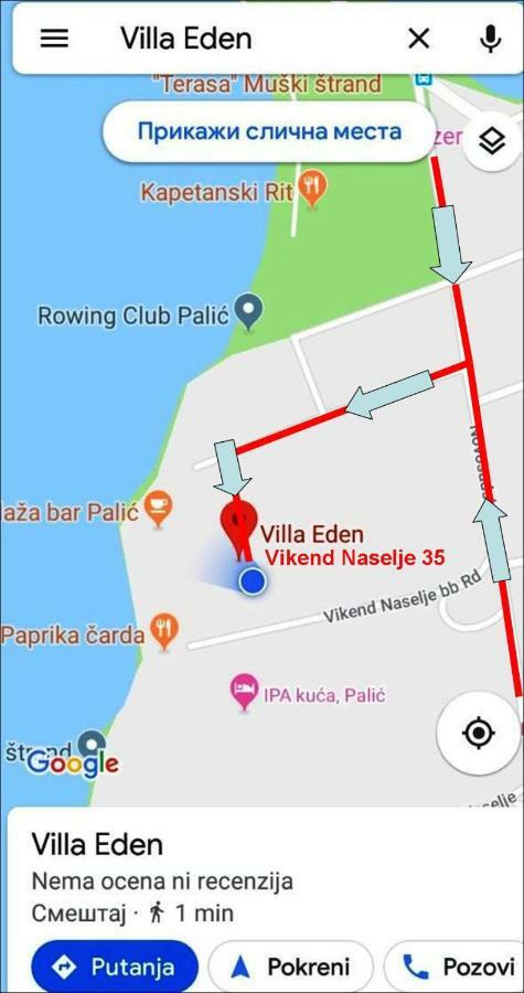 Vila Eden Palić Exterior foto